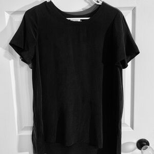 The Reset | R Label Classic Black Silk Women's Top NWOT